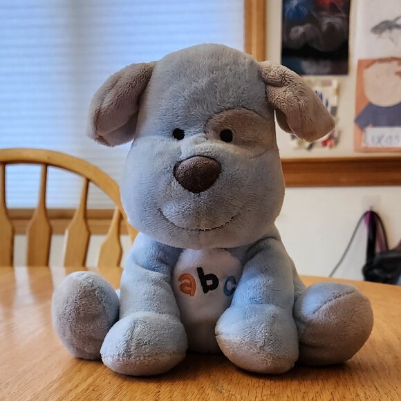 Carter's "Just One You" Blue ABC Puppy Stuffed Animal Toy - Picture 4 of 14